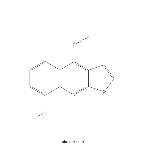 大叶桉亭,4-甲氧基呋喃并(2,3-b)喹啉-8-醇