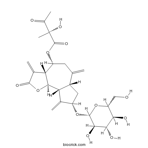 (2R)-2-羟基-2-甲基-3-氧代丁酸(3aR,4R,6aR,8S,9aR,9bR)-8-(beta-D-吡喃葡萄糖基氧基)十二氢-3,6,9-三(亚甲基)-2-氧代薁并[4,5-b]呋喃-4-基酯