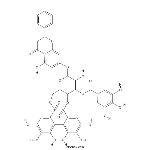 Pinocembrin 7-O-(3'-galloyl-4',6'-(S)-hexahydroxydiphenoyl)-beta-D-glucose