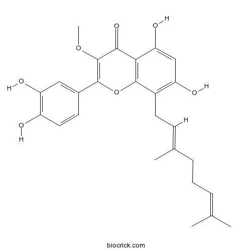 5,7,3',4'-Tetrahydroxy-3-methoxy-8-geranylflavone