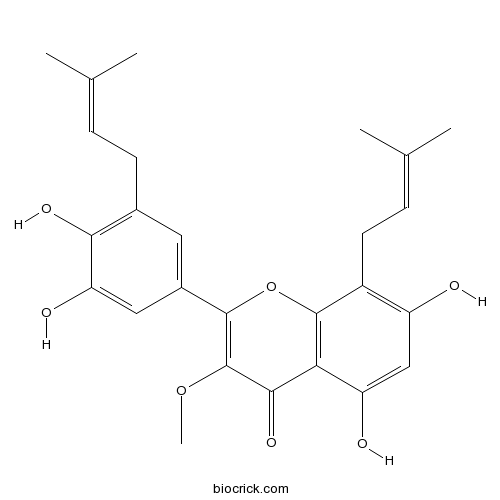 5,7,3',4'-Tetrahydroxy-3-methoxy-8,5'-diprenylflavone