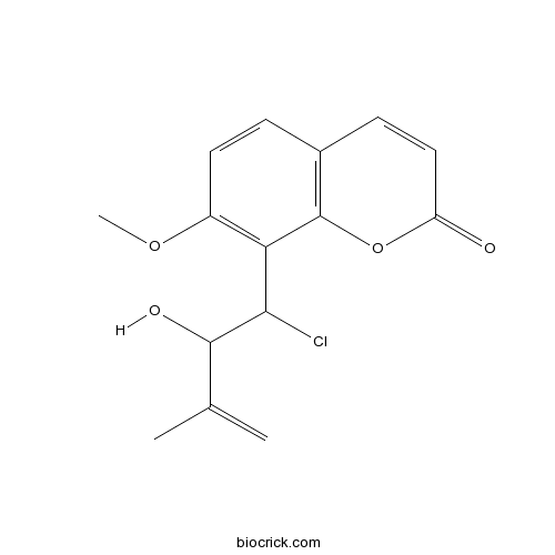 8-(1-Chloro-2-hydroxy-3-methylbut-3-enyl)-7-methoxycoumarin