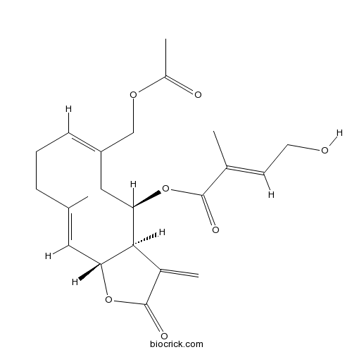 8beta-(4-Hydroxytigloyloxy)ovatifolin