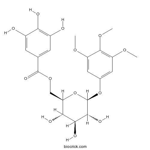 3,4,5-Trimethoxyphenyl-(6-O-galloyl)-O-beta-D-glucopyranoside