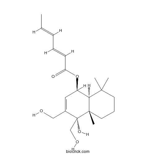 6beta-(Hexa-2,4-dienoyloxy)-9alpha,12-dihydroxydrimenol