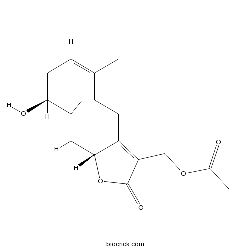 13-Acetoxy-3beta-hydroxygermacra-1(10)E,4E,7(11)-trien-12,6alpha-olide