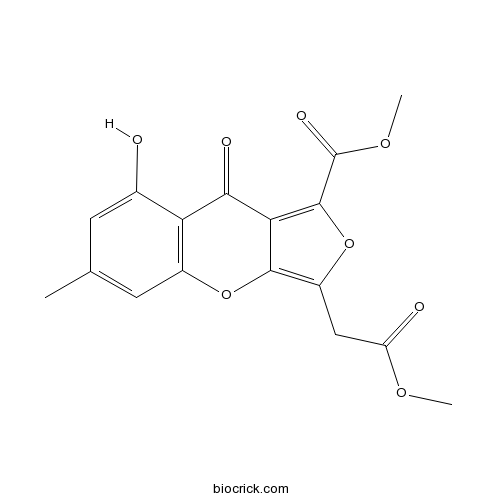 Methyl 8-hydroxy-3-(2-methoxy-2-oxoethyl)-6-methyl-9-oxo-9H-furo[3,4-b]chromene-1-carboxylate