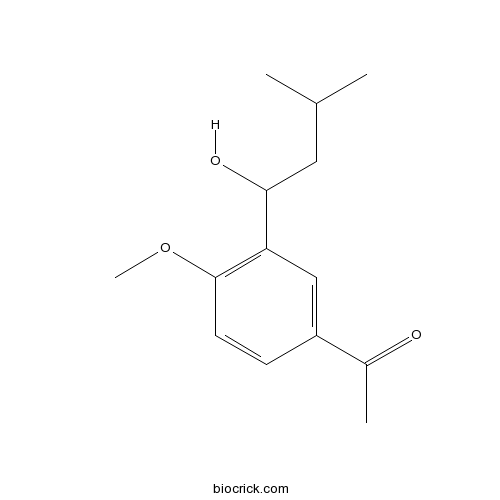 1-(3-(1-Hydroxy-3-methylbutyl)-4-methoxyphenyl)ethan-1-one