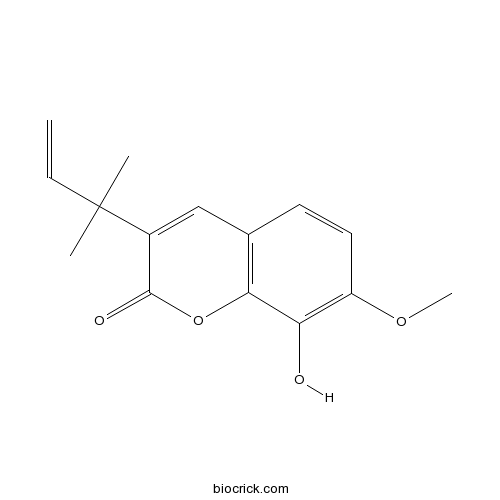 3-(1,1-Dimethylallyl)-8-hydroxy-7-methoxycoumarin