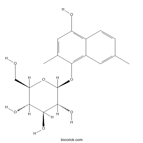 2,7-Dimethyl-1,4-dihydroxynaphthalene 1-O-glucoside