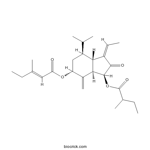 7beta-(3-Ethyl-cis-crotonoyloxy)-1alpha-(2-methylbutyryloxy)-3,14-dehydro-Z-notonipetranone