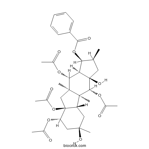 5,8,9,14-Tetraacetoxy-3-benzoyloxy-10,15-dihydroxypepluane