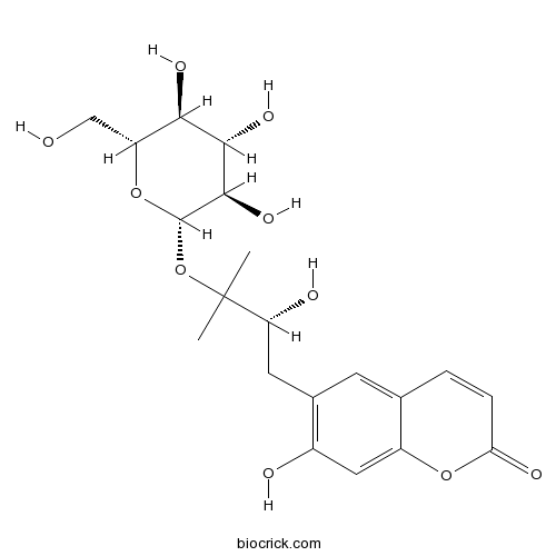 (R)-白花前胡醇 3'-O-beta-D-吡喃葡萄糖苷