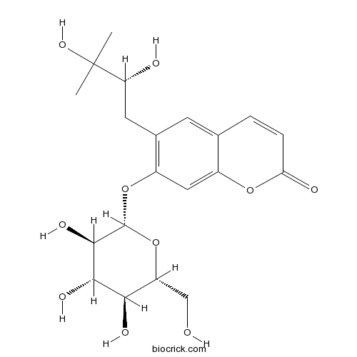 (R)-白花前胡醇 7-O-beta-D-吡喃葡萄糖苷