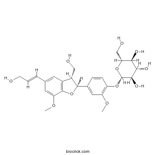 Dehydrodiconiferyl alcohol 4-O-beta-D-glucopyranoside