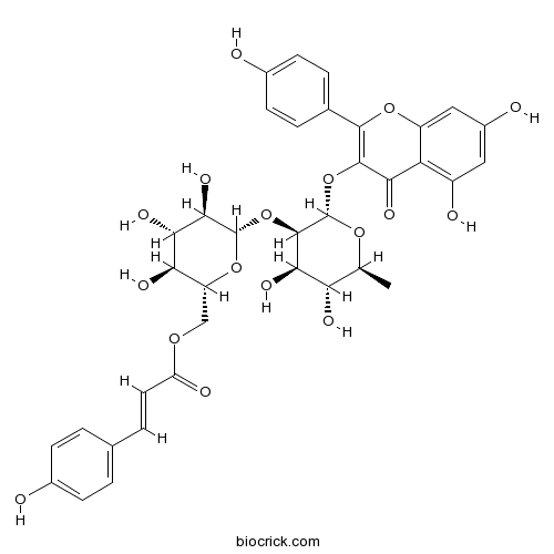 Kaempferol 3-O-beta-(6''-p-coumaroyl)glucopyranosyl(1->2)-alpha-L-rhamnopyranoside