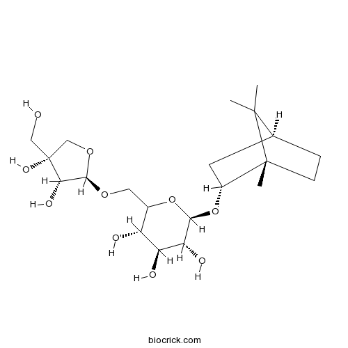 龙脑 7-O-[beta-D-呋喃芹糖基-(1->6)]-beta-D-吡喃葡萄糖苷