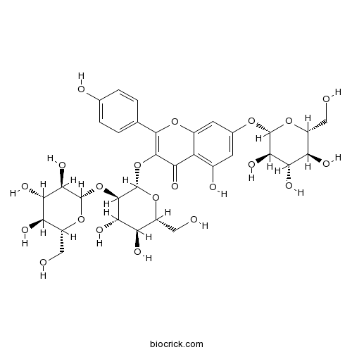 Kaempferol 3-sophoroside-7-glucoside