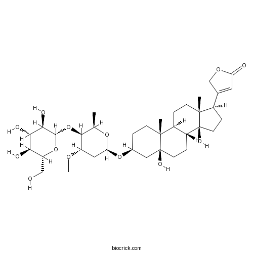 Periplogenin 3-[O-beta-glucopyranosyl-(1->4)-beta-sarmentopyranoside]