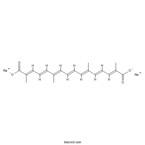 Trans sodium crocetinate