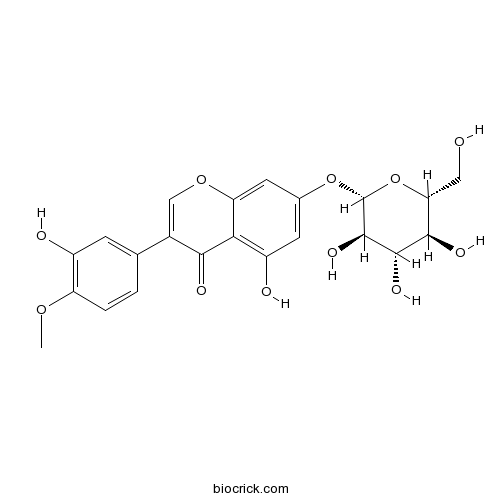 Pratensein 7-O-glucopyranoside