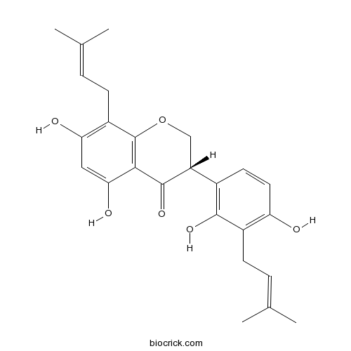 5,7,2',4'-Tetrahydroxy-8,3'-di(gamma,gamma-dimethylallyl)-isoflavanone