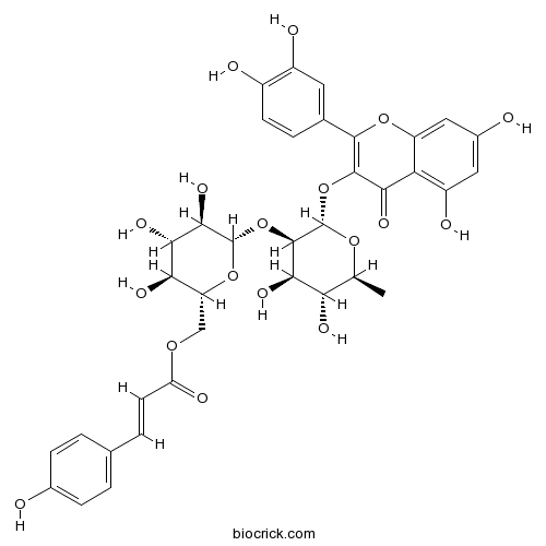 Quercetin 3-O-beta-(6''-p-coumaroyl)glucopyranosyl(1->2)-alpha-L-rhamnopyranoside