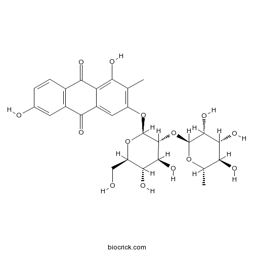 1,3,6-Trihydroxy-2-methylanthraquinone 3-O-alpha-L-rhamnosyl-(1->2)-beta-D-glucoside