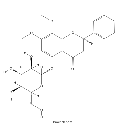 5-Hydroxy-7,8-dimethoxy (2R)-flavanone-5-O-beta-D-glucopyranoside