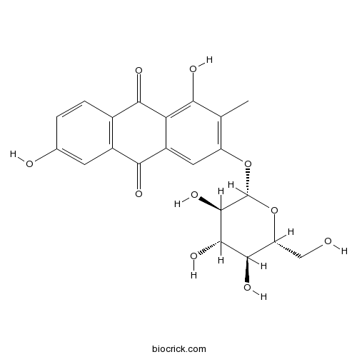3-(β-D-Glucopyranosyloxy)-1,6-dihydroxy-2-methyl-9,10-anthracenedione