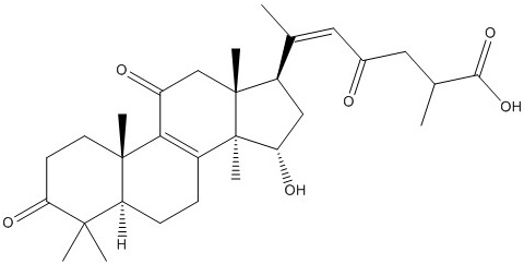 Lanosta-8,20(22)-dien-26-oic acid, 15-hydroxy-3,11,23-trioxo-, (15α,20Z)-