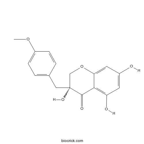 4H-1-Benzopyran-4-one, 2,3-dihydro-3,5,7-trihydroxy-3-[(4-methoxyphenyl)methyl]-, (R)-