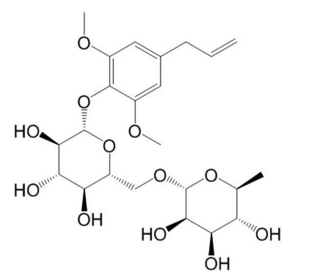 Methoxyeugenol 4-O-rhamnosyl(1→2)glucoside