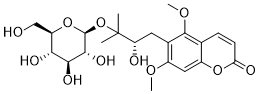 (-)-Toddalolactone 3′-O-β-D-glucopyranoside