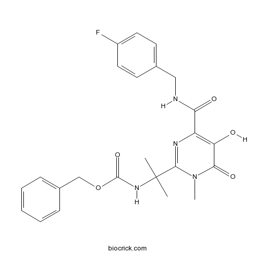 Benzyl(2-(4-((4-fluorobenzyl)carbamoyl)-5-hydroxy-1-methyl-6-oxo-1,6-dihydropyrimidin-2-yl)propan-2-yl)carbamate