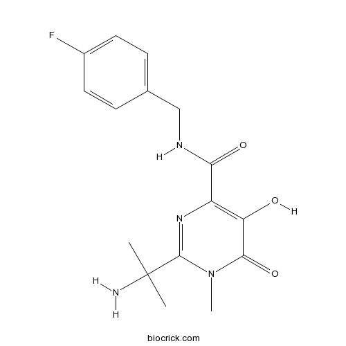 2-(2-Aminopropan-2-yl)-N-(4-fluorobenzyl)-5-hydroxy-1-methyl-6-oxo-1,6-dihydropyrimidine-4-carboxamide