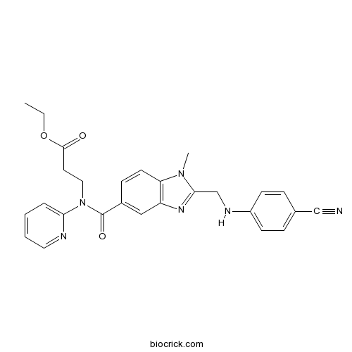 3-[[[2-[[(4-Cyanophenyl)amino]methyl]-1-methyl-1H-benzimidazol-5-yl]carbonyl]pyridin-2-ylamino]propionic acid ethyl ester