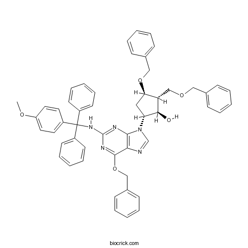 5-[2-[[(4-Methoxyphenyl)diphenylmethyl]amino]-6-(phenylmethoxy)-9H-purin-9-yl]-3-(phenylmethoxy)-2-[(phenylmethoxy)methyl]cyclopentanol