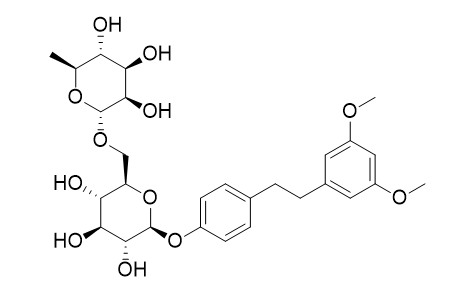 1-(3',5'-dimethoxy)phenyl-2-[4''-O-beta-D-glucopyranosyl (6->1)-O-alpha-L-rhamnopyranosyl]phenylethane