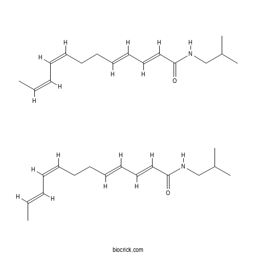 Dodeca 2E,4E,8Z,10E,Z-tetraenoic acid isobutylamide