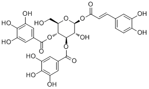 1-O-Caffeoyl-3,4-di-O-galloyl-β-D-glucopyranose