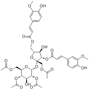 2,4,6,1'-Tetra-O-acetyl-3',6'-di-O-feruloylsucrose