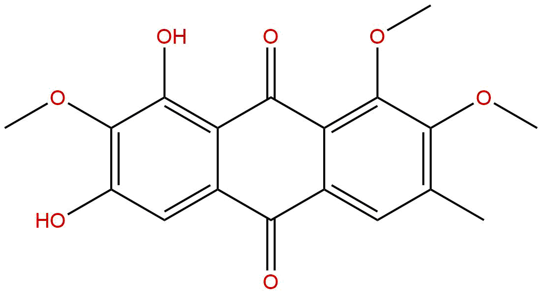 6,8-Dihydroxy-1,2,7-trimethoxy-3-methylanthraquinone