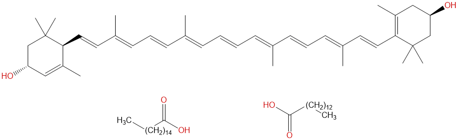 Lutein myristate palmitate