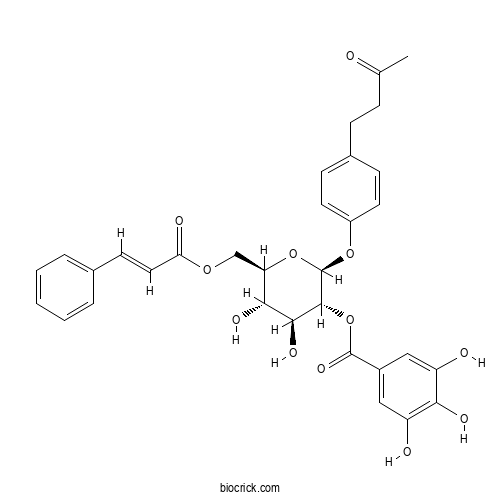 4-(3-Oxobutyl)phenyl 6-O-[(2E)-3-phenyl-2-propenoyl]-2-O-(3,4,5-trihydroxybenzoyl)-β-D-glucopyranoside
