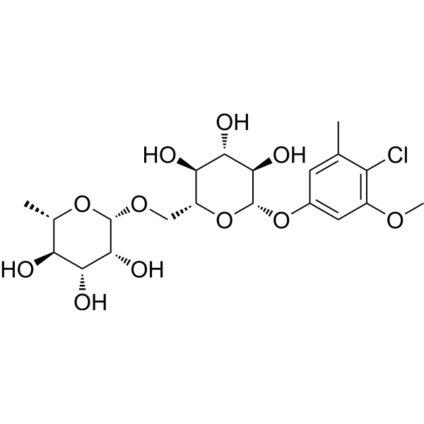 4-chloro-3-methoxy-5-methylphenyl 6-O-(6-deoxy-β-L-mannopyranosyl)-β-D-glucopyranoside