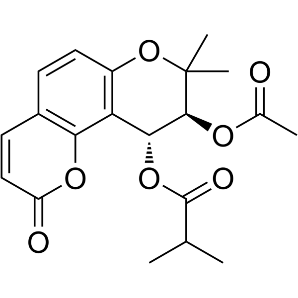 (+)-(3’S,4’R)-3’-acetyl-4’-isobutyrylkhellactone