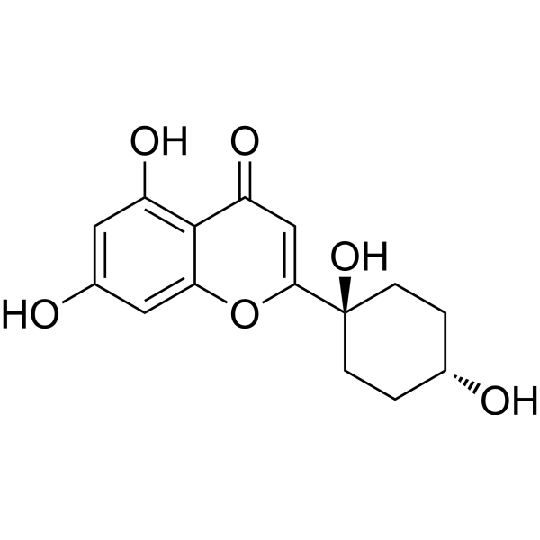 2-(trans-1,4-dihydroxy-cyclohexyl)-5,7-dihydroxy-chromone
