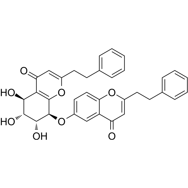 (5S,6R,7R,8S)-2-(2-phenylethyl)-5,6,7-trihydroxy-5,6,7,8-tetrahydro-8-[2-(2-phenylethyl)chromonyl-6-...