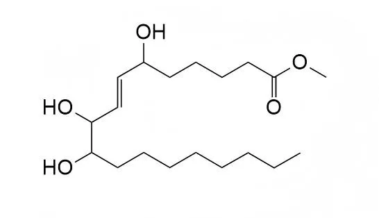 9S,12S,13S-Trihydroxy-10E-octadecenoate